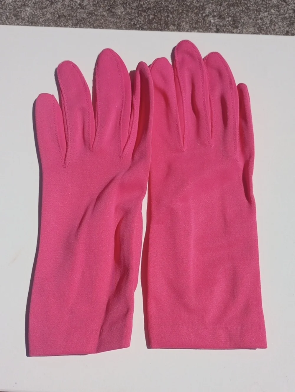 Classic Traditional Vintage Retro Colorful Fuschia Dress Gloves